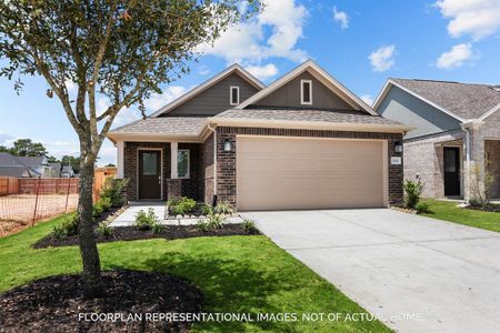 New construction Single-Family house 17406 Cyprian Cedar Lane, New Caney, TX 77357 Azalea- photo 0