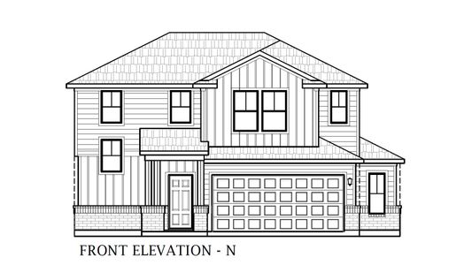 New construction Single-Family house 201 Beaver Creek Dr, Jarrell, TX 76537 plan Lavaca - image