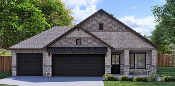 New construction Single-Family house 13326 Hayden Peak Dr, Iowa Colony, TX 77583 plan Morgan - image
