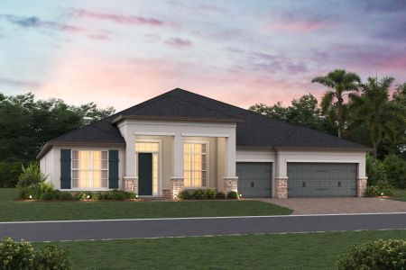 New construction Single-Family house 3078 Solace Wy, Orlando, FL 32820 plan Brookhaven Fl - image