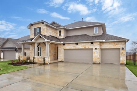 New construction Single-Family house 708 Great Lawn Bend, Liberty Hill, TX 78642 Parmer- photo 0