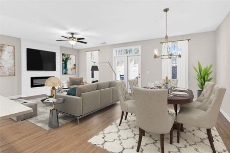 New construction Townhouse house 1127 Lucan Ln, Lawrenceville, GA 30043 - image 9