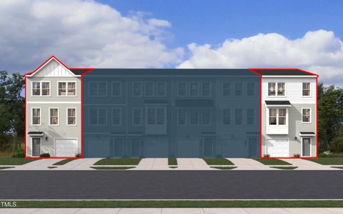 New construction Townhouse house 3313 Bomore Rd, Unit 55, Raleigh, NC 27610 plan The Balfour - image