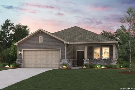 New construction Single-Family house 2520 Heritance Pass, Seguin, TX 78155 plan Bowie - 1786 - image