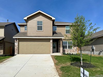 New construction Single-Family house 261 Grey Woodpecker, San Antonio, TX 78253 The Lombardi- photo 0