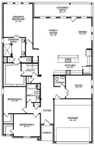 Cabot II - Open and Spacious One Story Plan!