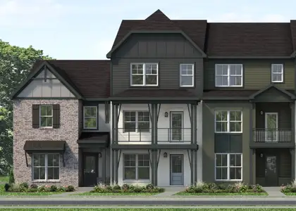 New construction Single-Family house 606 Granbury Pvt Dr, Hendersonville, TN 37075 plan Ingram Rowhome - image