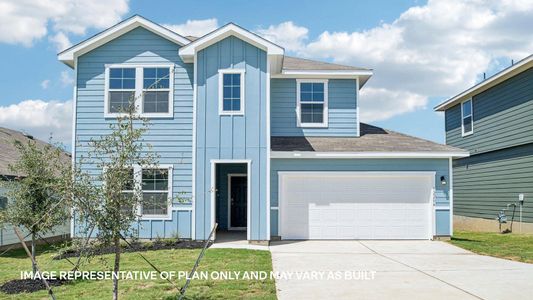 New construction Single-Family house 13412 Roughstock Wy, Mustang Ridge, TX 78610 plan The Naples - image