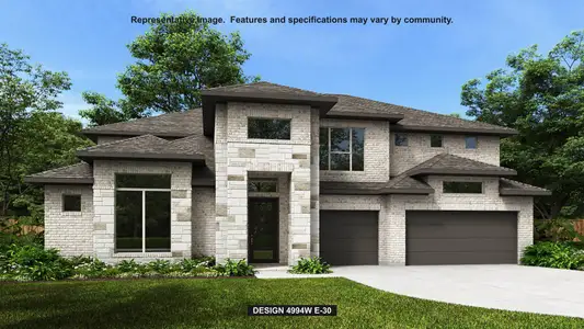 New construction Single-Family house 289 Jates Field Bnd, Liberty Hill, TX 78642 plan 4994W - image
