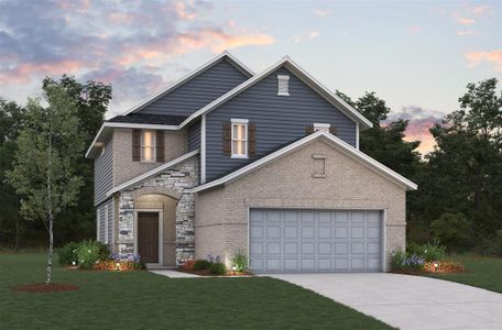 New construction Single-Family house 19576 Stripe Hill Bnd, Montgomery, TX 77356 Walker- photo 0