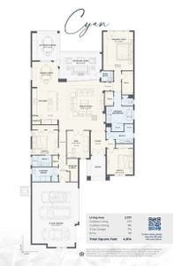 New construction Single-Family house 8307 Lake Club Blvd, Lakewood Ranch, FL 34202 plan Cyan - image