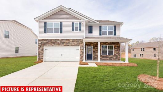New construction Single-Family house 1408 Secrest Commons Dr, Monroe, NC 28112 plan Hayden - image