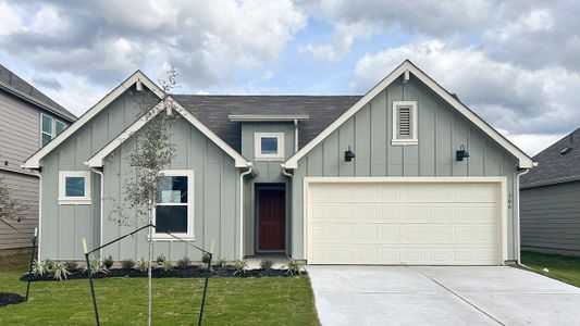 New construction Single-Family house 1825 Windsor Blvd, Lockhart, TX 78644 The Bellvue- photo 0