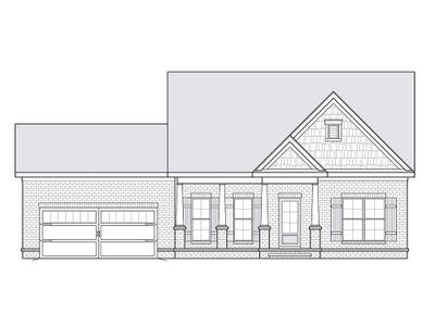 New construction Single-Family house 1686 Lasea Rd, Spring Hill, TN 37174 plan Holly, Front Entry Garage - image