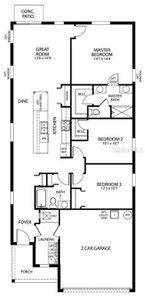 Floor Plan with patio