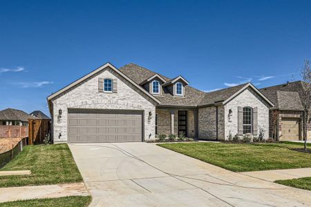 View of front of home with a front lawn