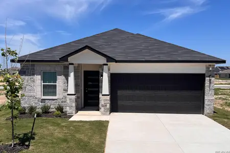 New construction Single-Family house 13011 Audrey Hbr, Von Ormy, TX 78073 plan Pedernales - image