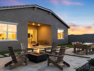 Backyard in the Lennon Floorplan at Abel Ranch