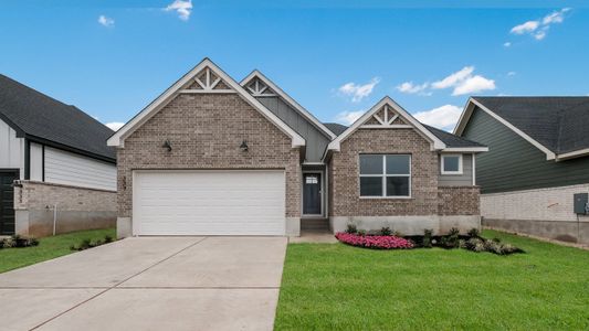 New construction Single-Family house 337 Heatherwood Terrace, Marble Falls, TX 78654 The Bellvue- photo 0