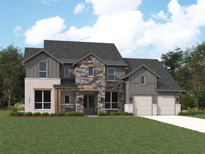 New construction Single-Family house 225 Jates Field Bnd, Liberty Hill, TX 78642 Palermo- photo 0