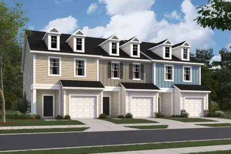 New construction Townhouse house 2222 Bright Shore St, Raleigh, NC 27610 plan Mordecai - image