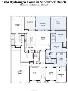 New construction Single-Family house 1404 Hydrangea Ct, Aubrey, TX 76227 plan 262 - image