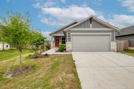 New construction Single-Family house 103 Horned Owl Roost, Cedar Creek, TX 78612 The Teton (320)- photo 0