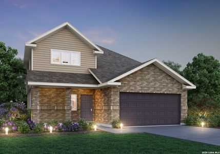 New construction Single-Family house 8519 Smithers Ave, San Antonio, TX 78252 plan The Andria - image
