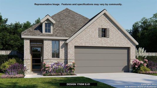 New construction Single-Family house 13226 Klein Prairie, San Antonio, TX 78253 Design 1785W- photo 0