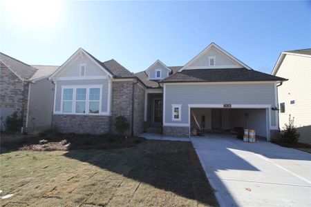 New construction Single-Family house 7028 Cottage Grove Drive, Flowery Branch, GA 30542 The Lockview- photo 0