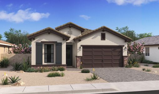 New construction Single-Family house 4395 N 203Rd Avenue, Buckeye, AZ 85396 Bernstein- photo 0