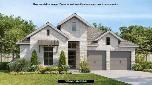 New construction Single-Family house 563 Bay Breeze Dr, Kyle, TX 78640 Design 2474W- photo 0