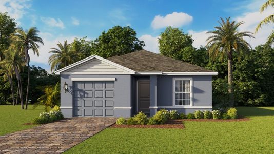 New construction Single-Family house 8016 Cedar Key Wy, Lehigh Acres, FL 33971 plan GREENBRIAR - image