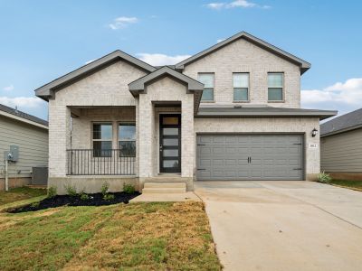 Front exterior of the Reynolds floorplan at a Meritage Homes community.