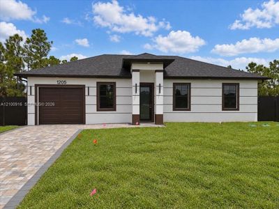 New construction Single-Family house 1205 Damen St E, Lehigh Acres, FL 33974 - image
