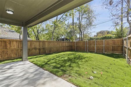 View of yard with a patio