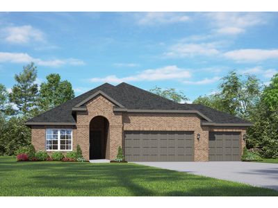 New construction Single-Family house 13629 Hartwell Bend Dr, Texas City, TX 77568 plan The Acadia A with 3-Car Garage - image