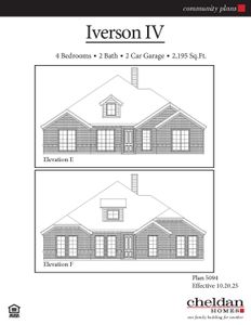 New construction Single-Family house 140 Loveta Ln, Boyd, TX 76023 plan Iverson IV - image