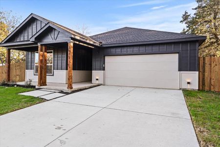 Ranch-style house with a garage