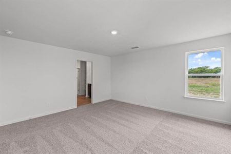 Bedroom featuring carpet