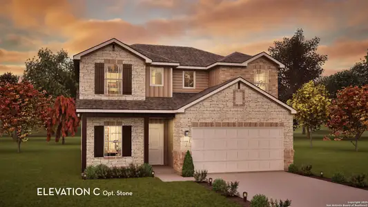 New construction Single-Family house 3575 Starbright Dr, New Braunfels, TX 78130 plan Blanco - image