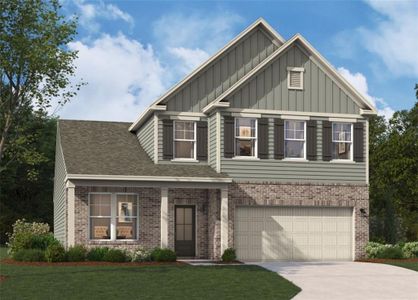 New construction Single-Family house 76 Hickory Grove Ave, Lawrenceville, GA 30046 plan The Hollins - image