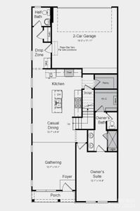 First Floor Plan - Structural Options Added Include: gourmet kitchen & walk-in pantry