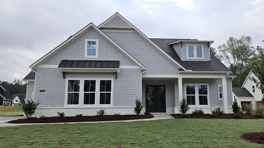 New construction Single-Family house 7920 Firestone Farm Drive, Dawsonville, GA 30534 Harrison - photo 0