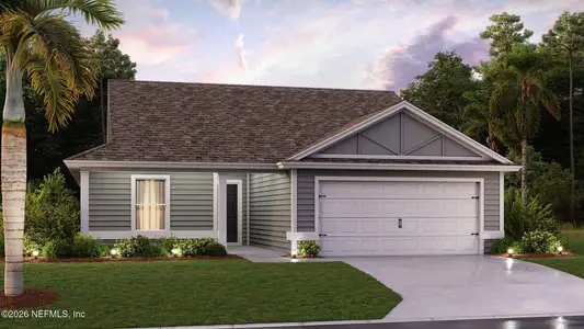 New construction Single-Family house 58 Hardwood Trl, Palm Coast, FL 32137 plan AVON - image
