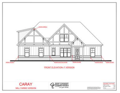 New construction Single-Family house Peachtree City, GA 30269 plan Caray F - image