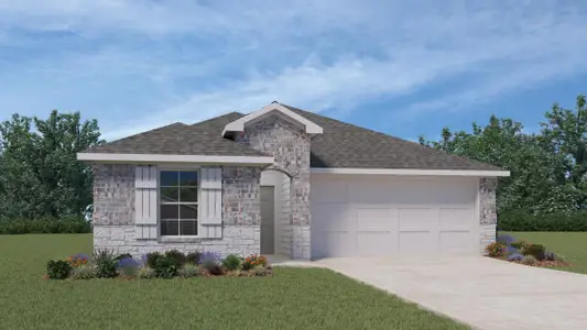New construction Single-Family house 475 Mustang Lake Cir, Buda, TX 78610 plan The Caden - image