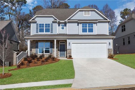 New construction Single-Family house 6976 Manchester Drive, Flowery Branch, GA 30542 Davidson- photo 0