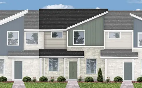 New construction Townhouse house 500 Municipal Dr, Leander, TX 78641 plan Mies - image