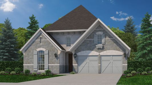 Plan 1134 Elevation C with Stone